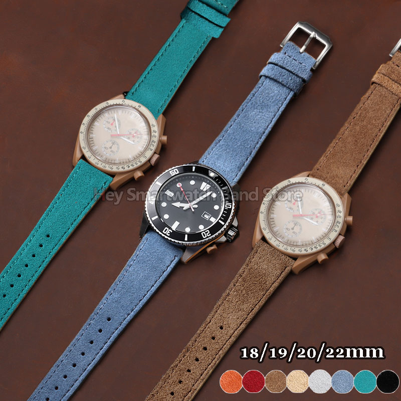 Bracelet de montre en cuir sué - Suede Strap Watch avis et prix